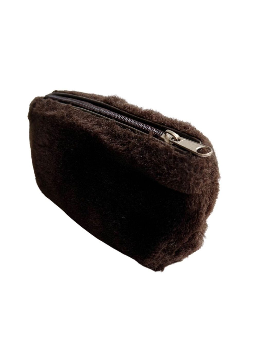 Vintage Maggie Lawrence Faux Fur Cosmetic Bag